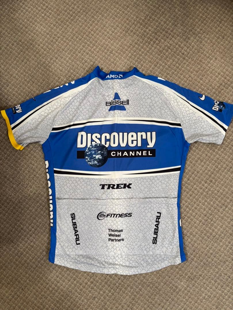 【美品】サイクルジャージ セット Discovery Channel サイズXL