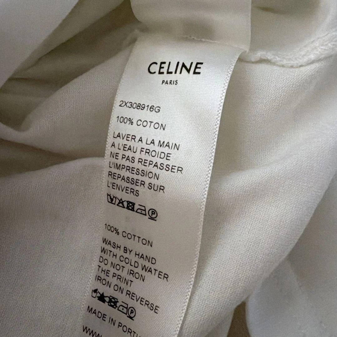 CELINE ホワイト Tシャツ XS