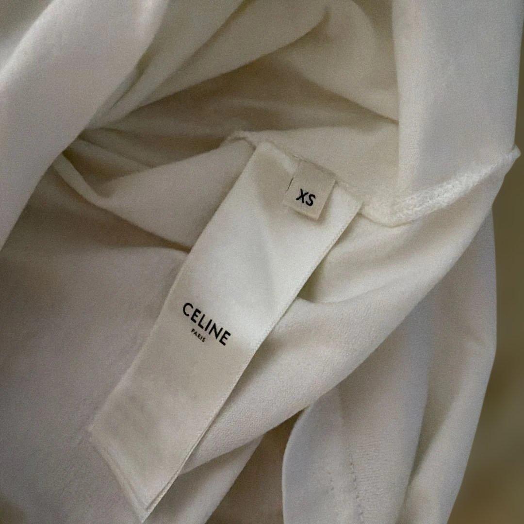 CELINE ホワイト Tシャツ XS