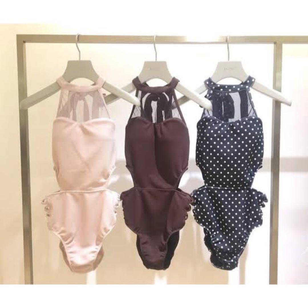 SNIDEL ホルターネックスウィムワンピース