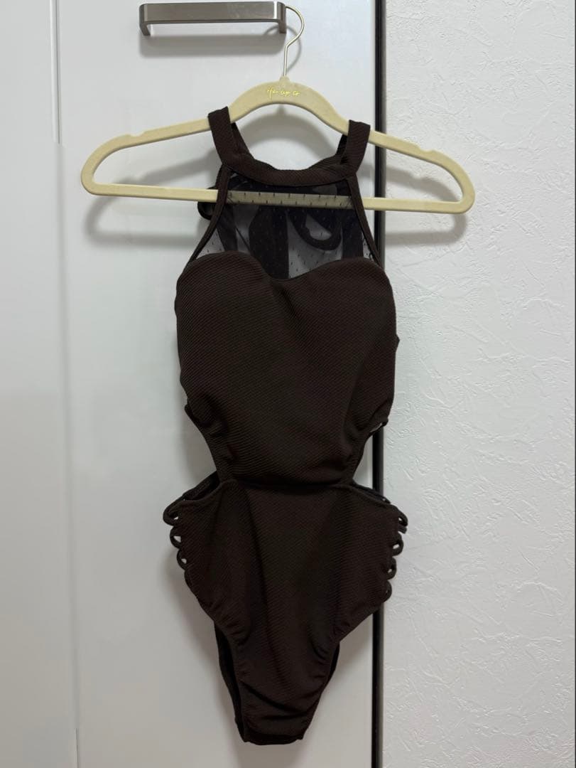 SNIDEL ホルターネックスウィムワンピース