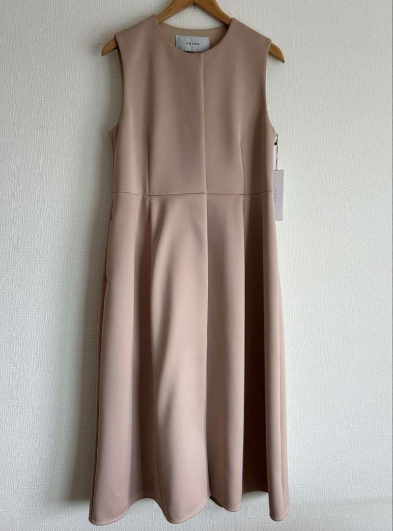 未使用　アドーア　ジャージーボンディングジレ ワンピース