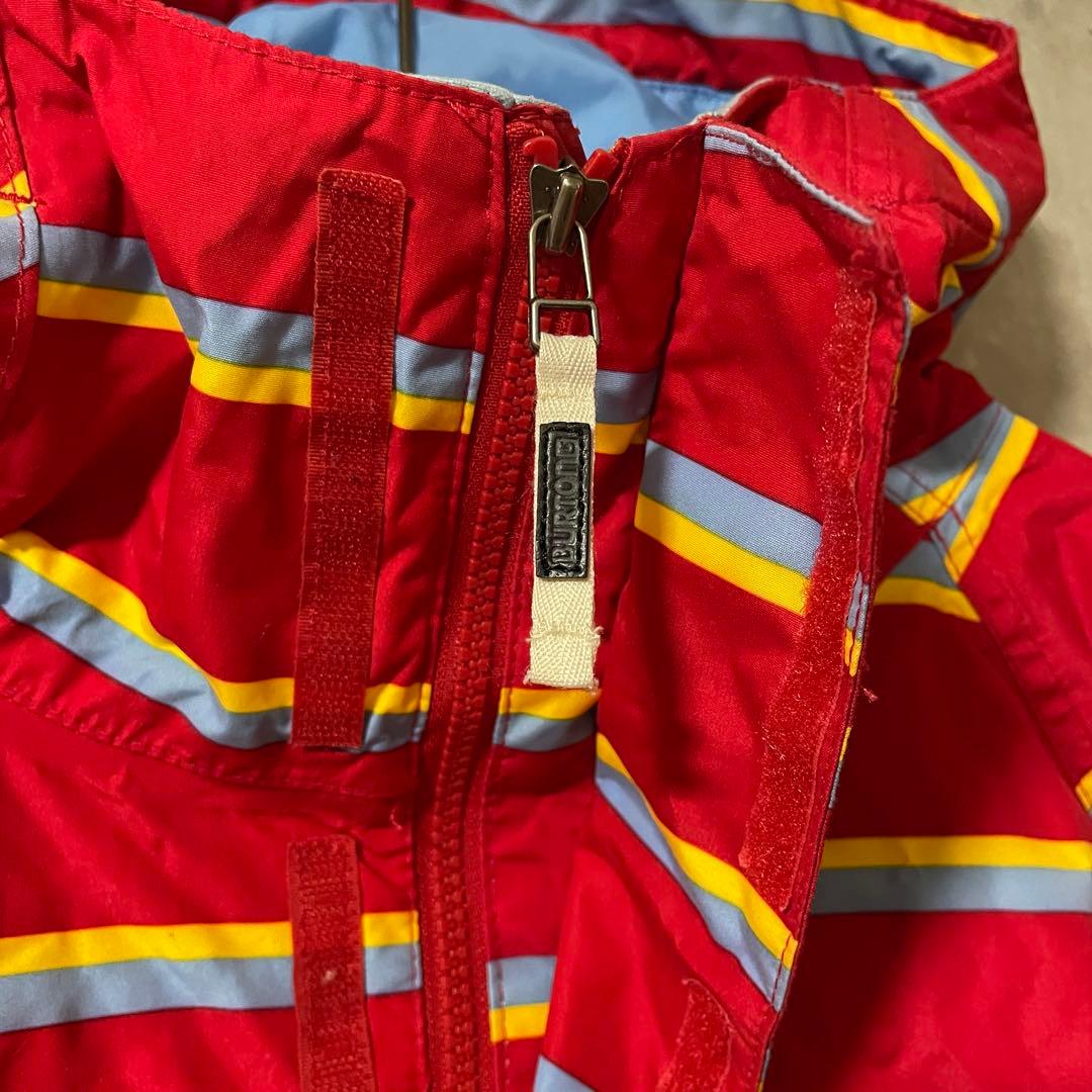 Burtonバートンスキーウェアスノーボードジャケットパーカーフード付き赤レッド