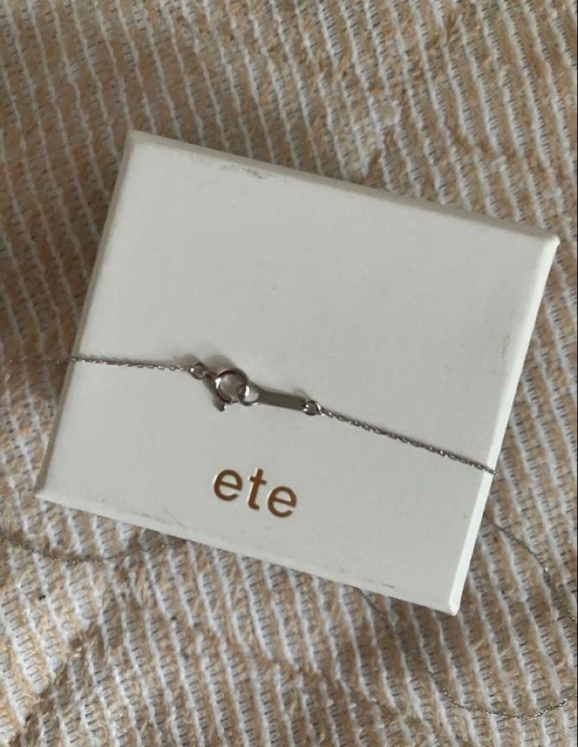 ete PT900/850ダイヤモンド ネックレス ブライト 0.06ct