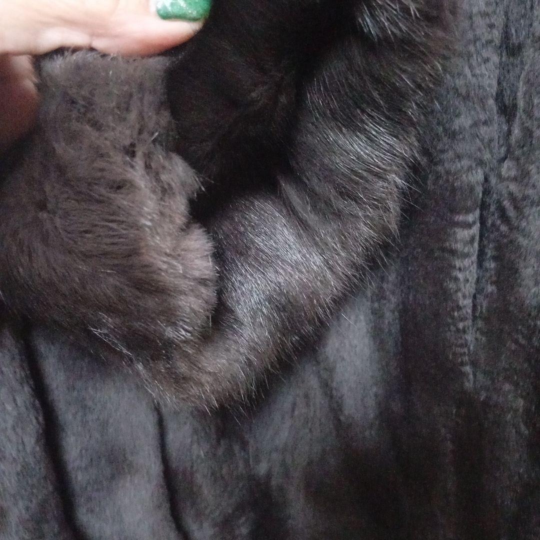 ウィーゼル　リバーシブル 　リアルファーコート Lsize　ロングコート