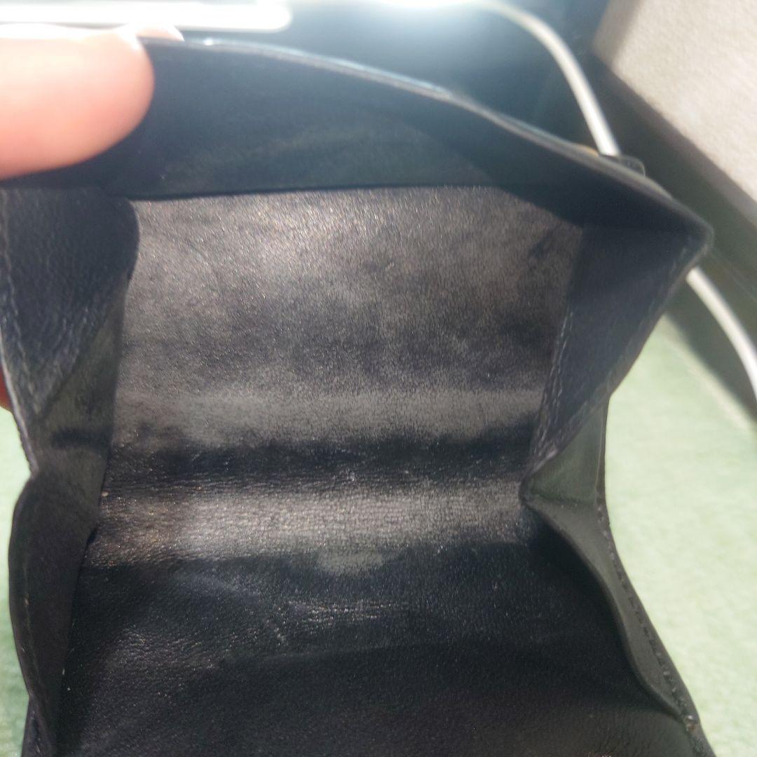 もげ\"sさん専用 イブサンローラン 黒 レザー 三つ折り財布