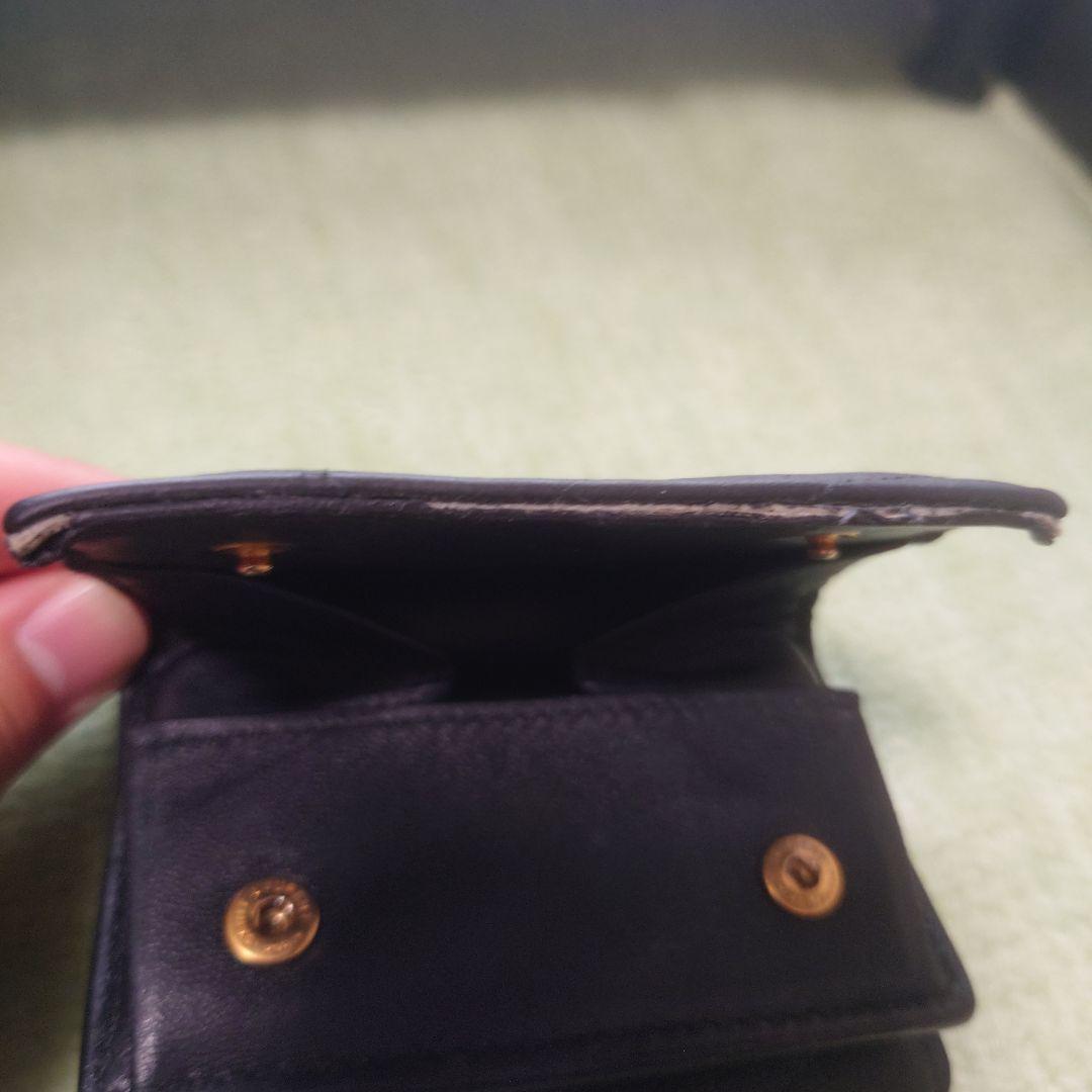 もげ\"sさん専用 イブサンローラン 黒 レザー 三つ折り財布