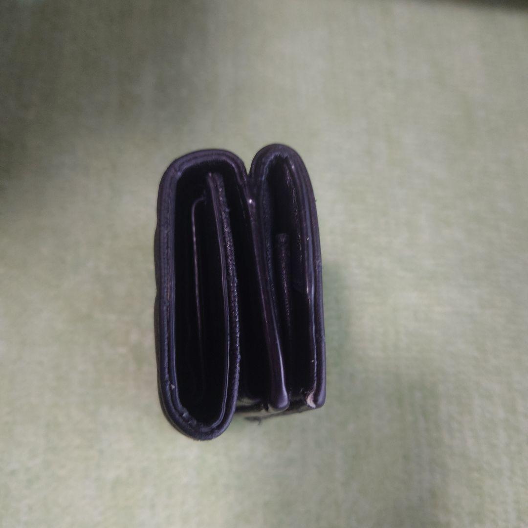 もげ\"sさん専用 イブサンローラン 黒 レザー 三つ折り財布