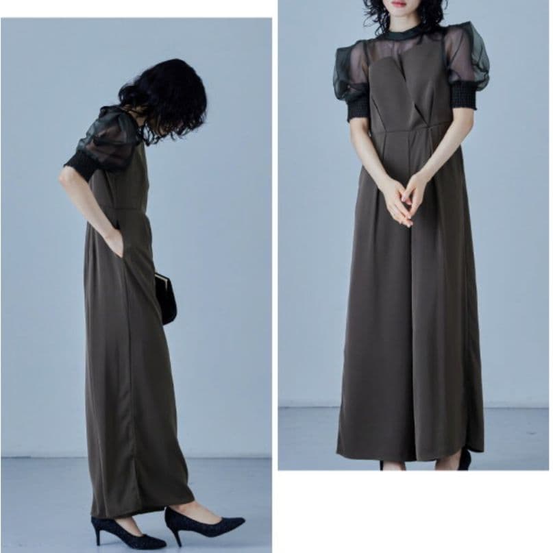 タグ付 LE’RURE イレギュラーカッター パンツドレス 結婚式 niana