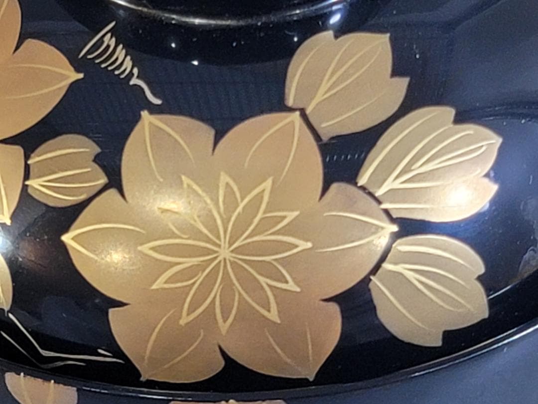 輪島塗 吸物椀 五客 塗師 松雲作 美品 DT251