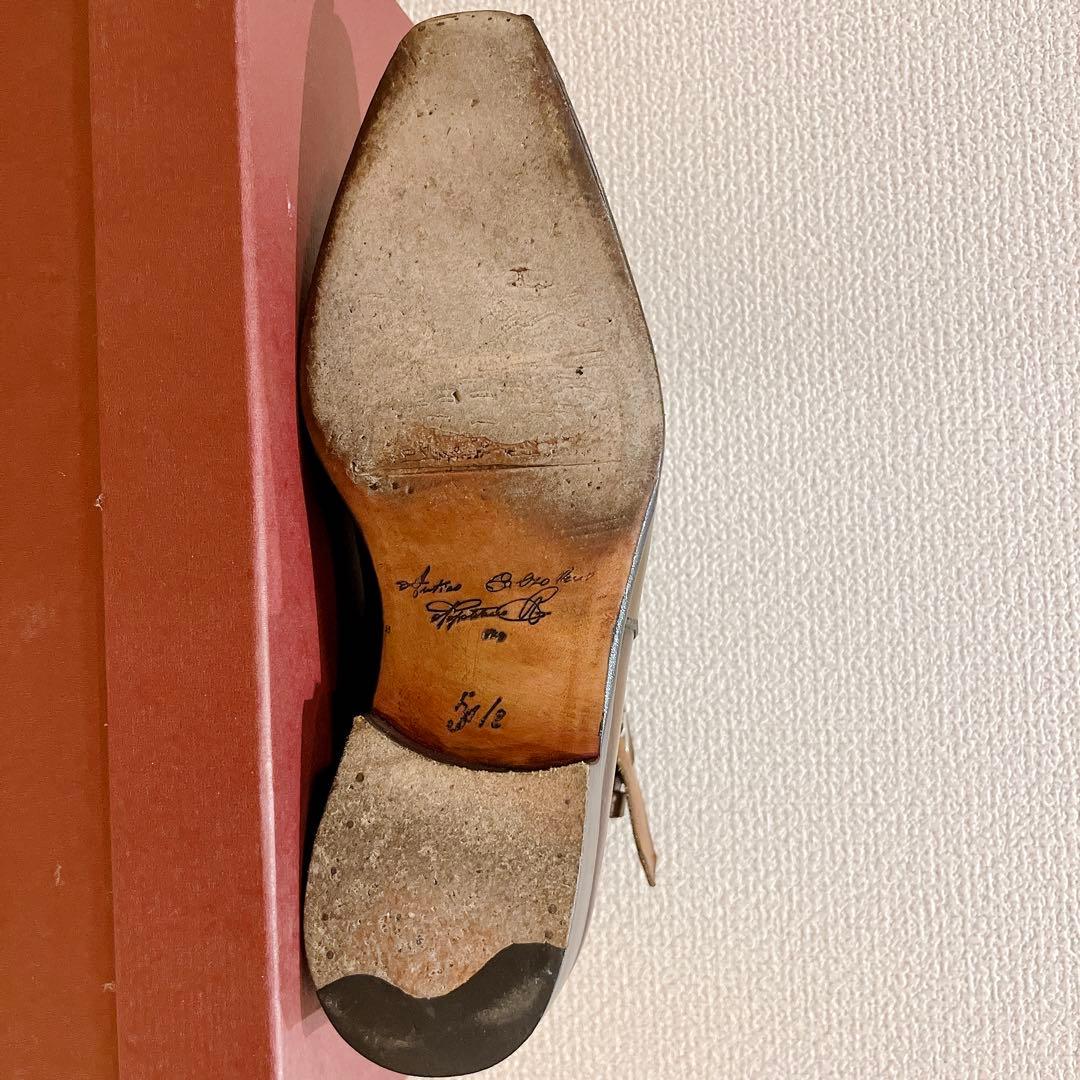 ナポリターノラケーレ ジョッパーブーツ ハンドソーン パティーヌ 5.5