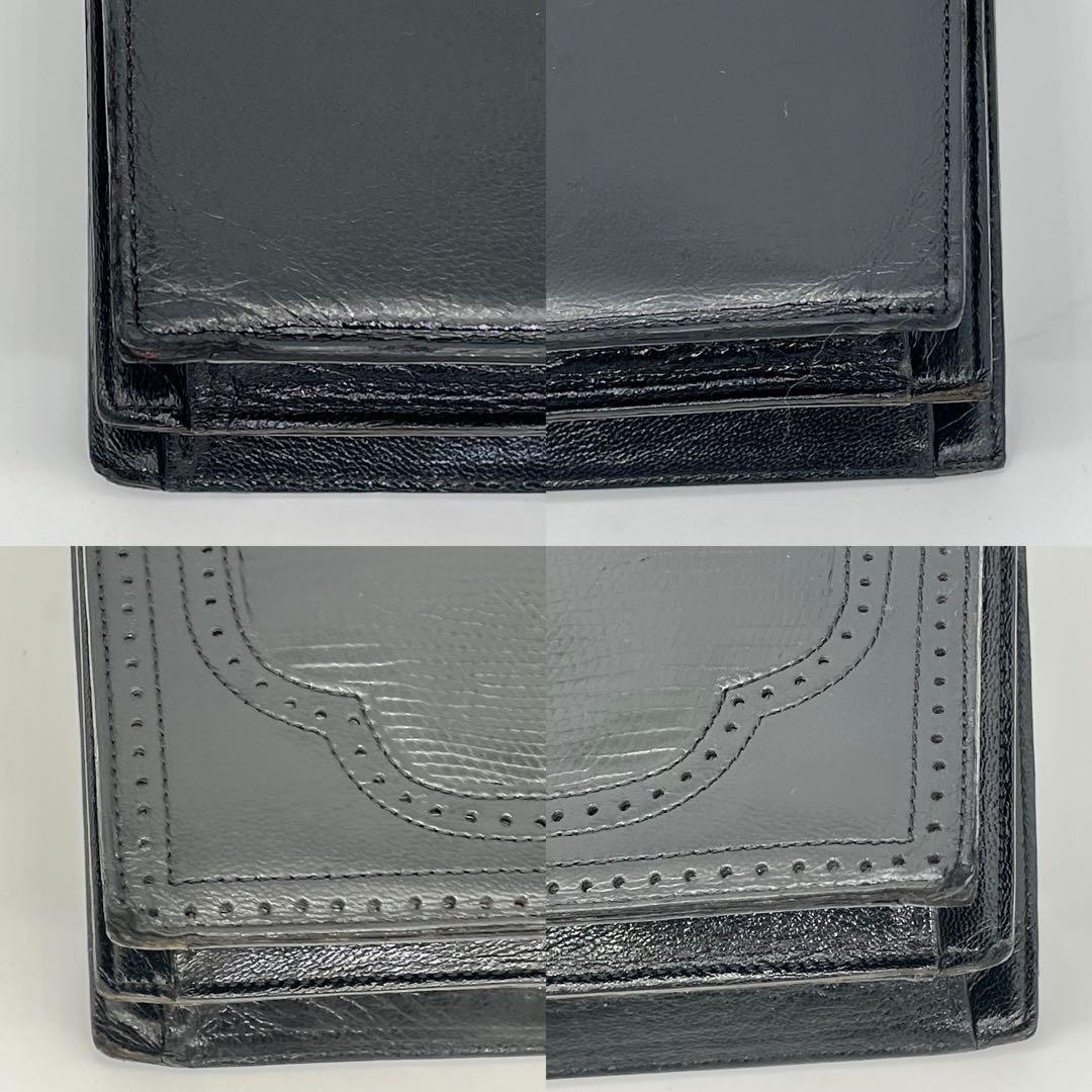 【美品】イヴサンローラン ワンショルダーバッグ 肩掛け リザード型押し 黒