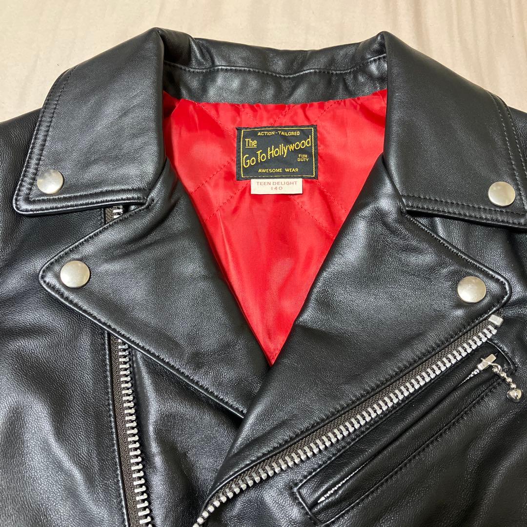 【美品】GO TO HOLLYWOOD レザー ライダース ジャケット ブラック