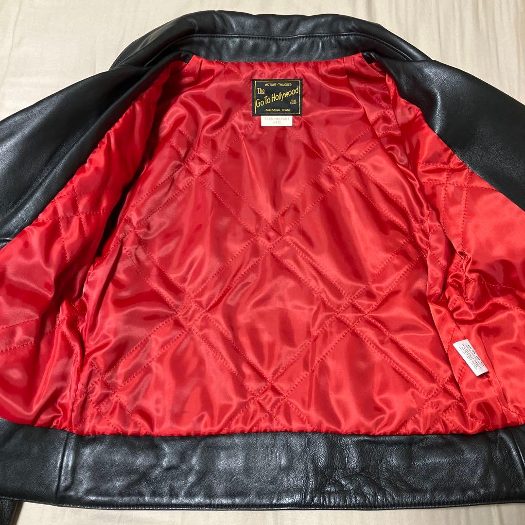 【美品】GO TO HOLLYWOOD レザー ライダース ジャケット ブラック