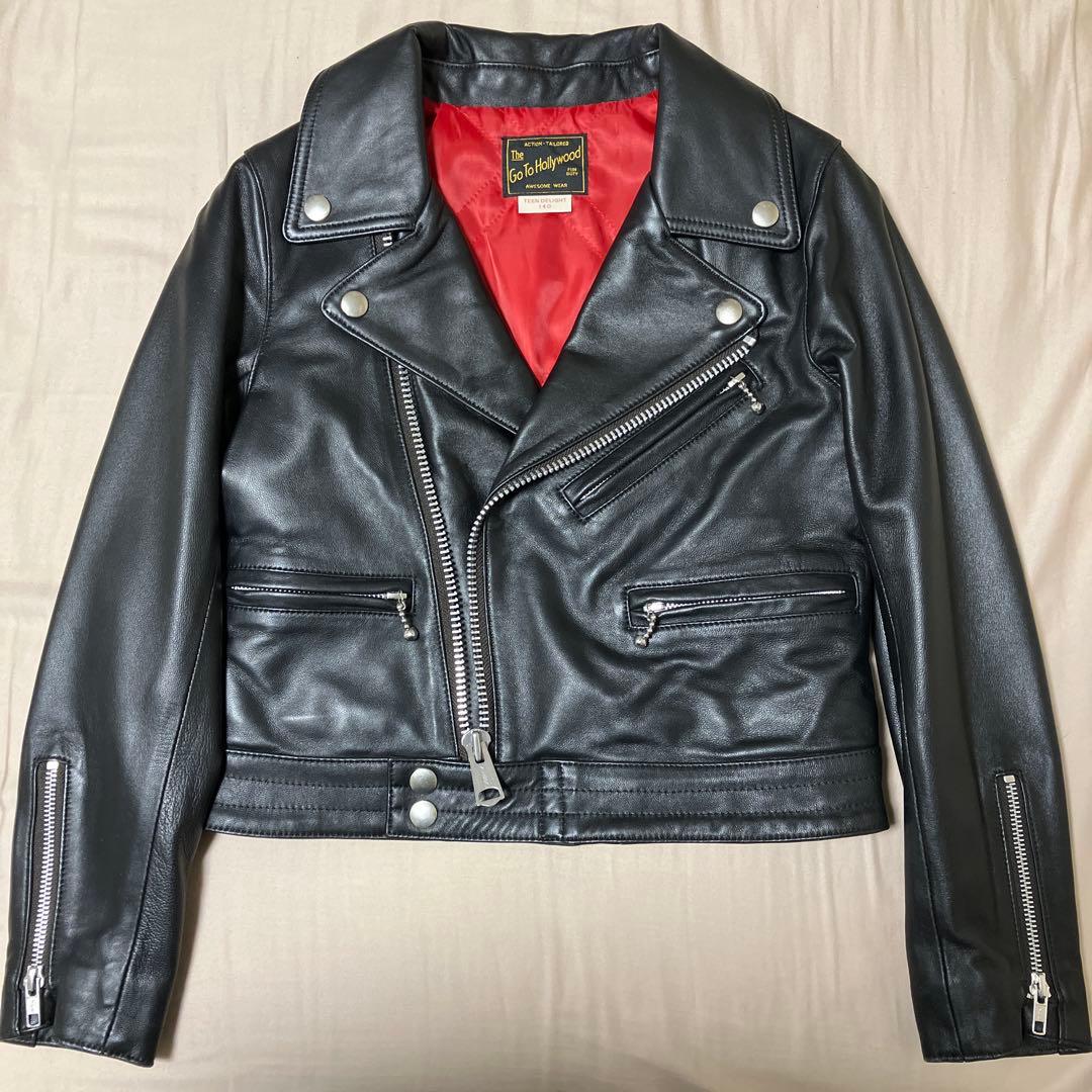 【美品】GO TO HOLLYWOOD レザー ライダース ジャケット ブラック
