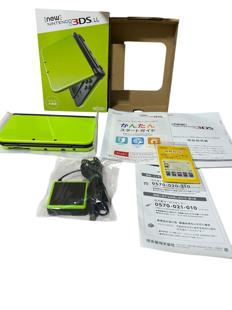 新品！Newニンテンドー3DS LL ライム ブラック 本体早い者勝ち！