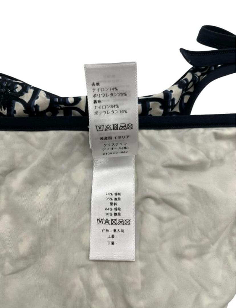 ディオール　水着　ビキニ　オブリーク　ネイビー　M　XS　正規品