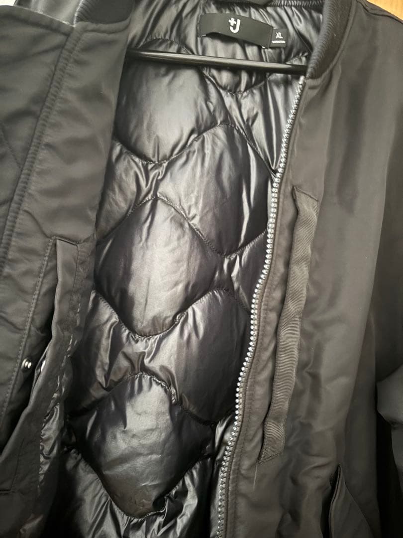 UNIQLO +J ハイブリッドダウン MA-1 ブラックXL