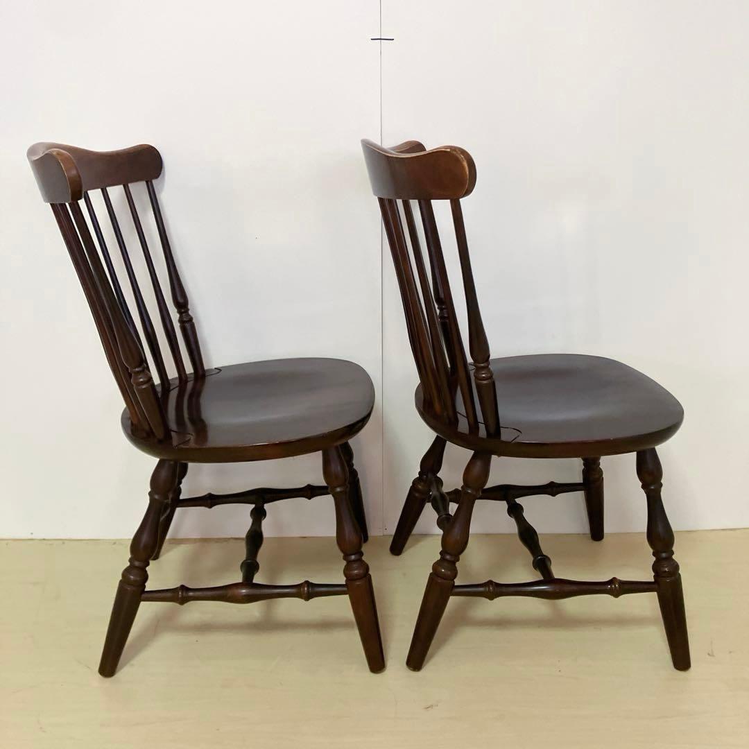 柏木工 KASHIWA ウィンザーチェア　2脚セット　ダイニングチェア　②