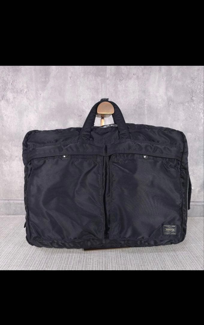 超美品　3way　PORTER　ポーター　ブリーフケース　リュック　タンカー　黒