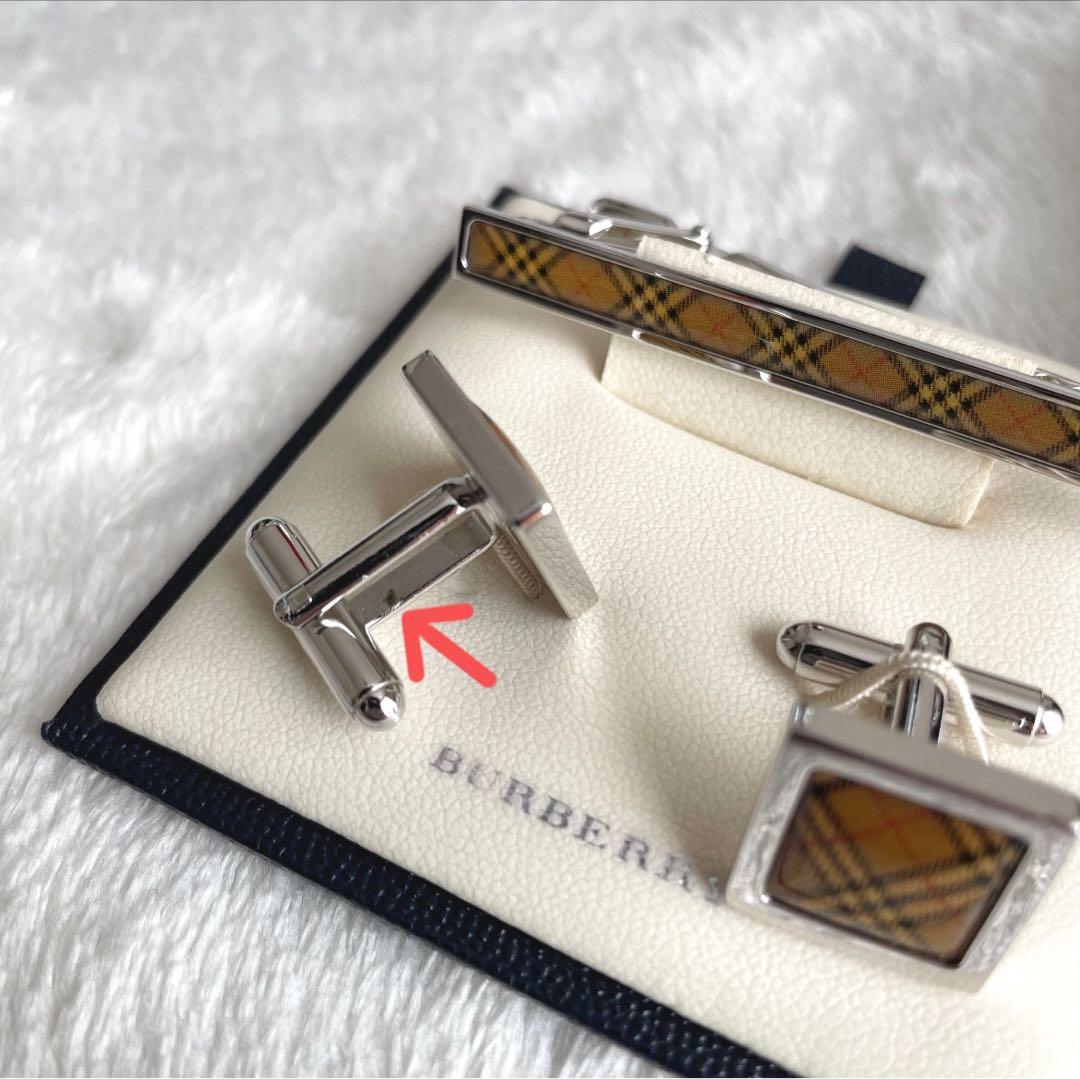 極美品★バーバリー★ネクタイピン★カフス★ノバチェック
