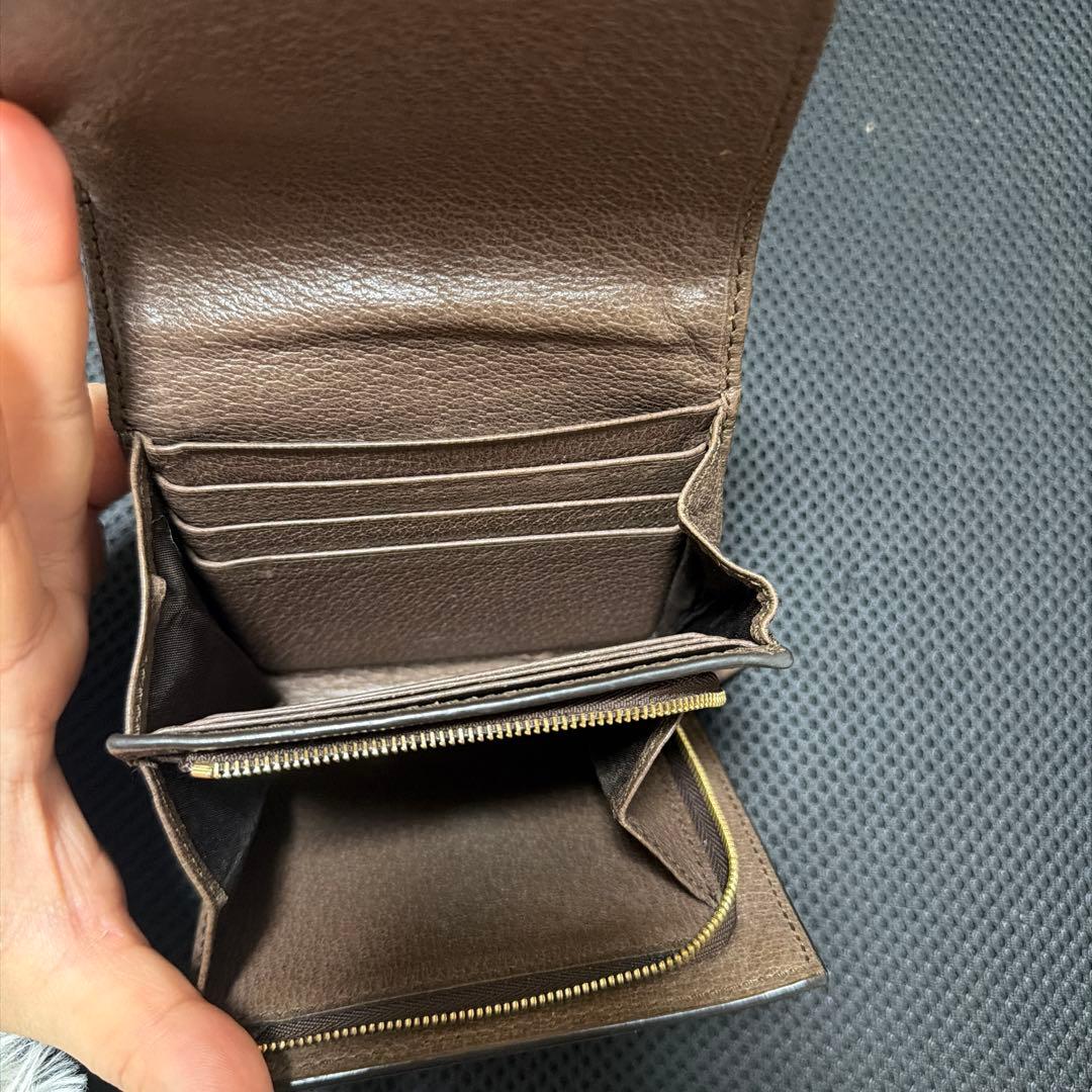 Gucci GGキャンバス 三つ折り財布