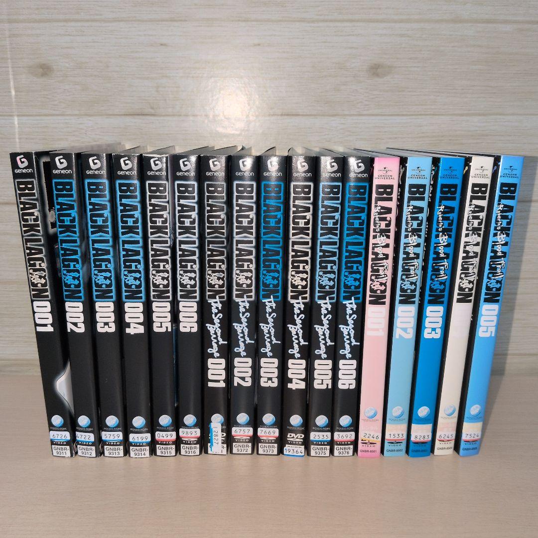 ブラックラグーン DVD 1期 2期 OVA 全巻17巻セット