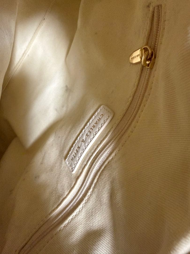 CHARLES & KEITH ドゥオ ブレードチェーンハンドルホーボーバッグ