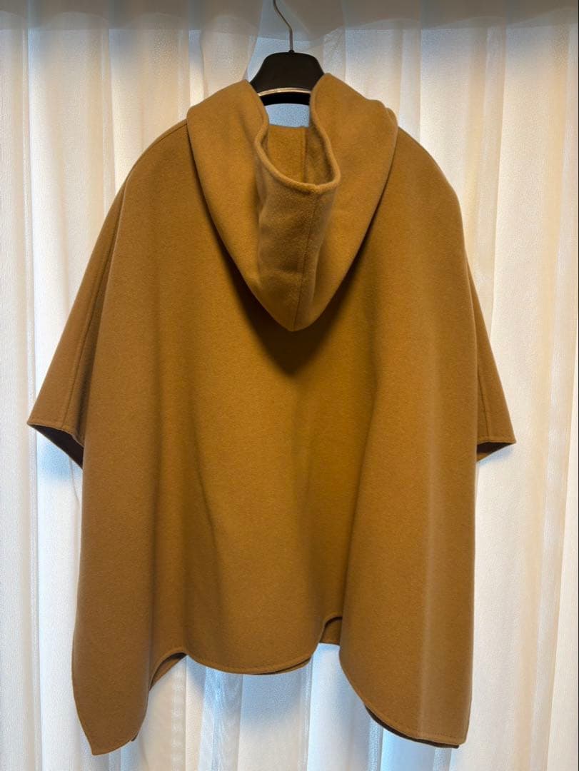 【OHGA】オーガ 24AWリバーポンチョコート キャメル