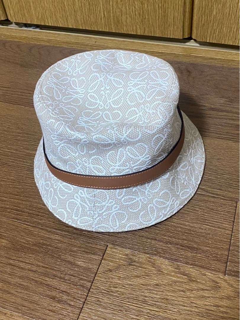 LOEWE バケットハット 59サイズ　リボン付きバケットハット　おしゃれ