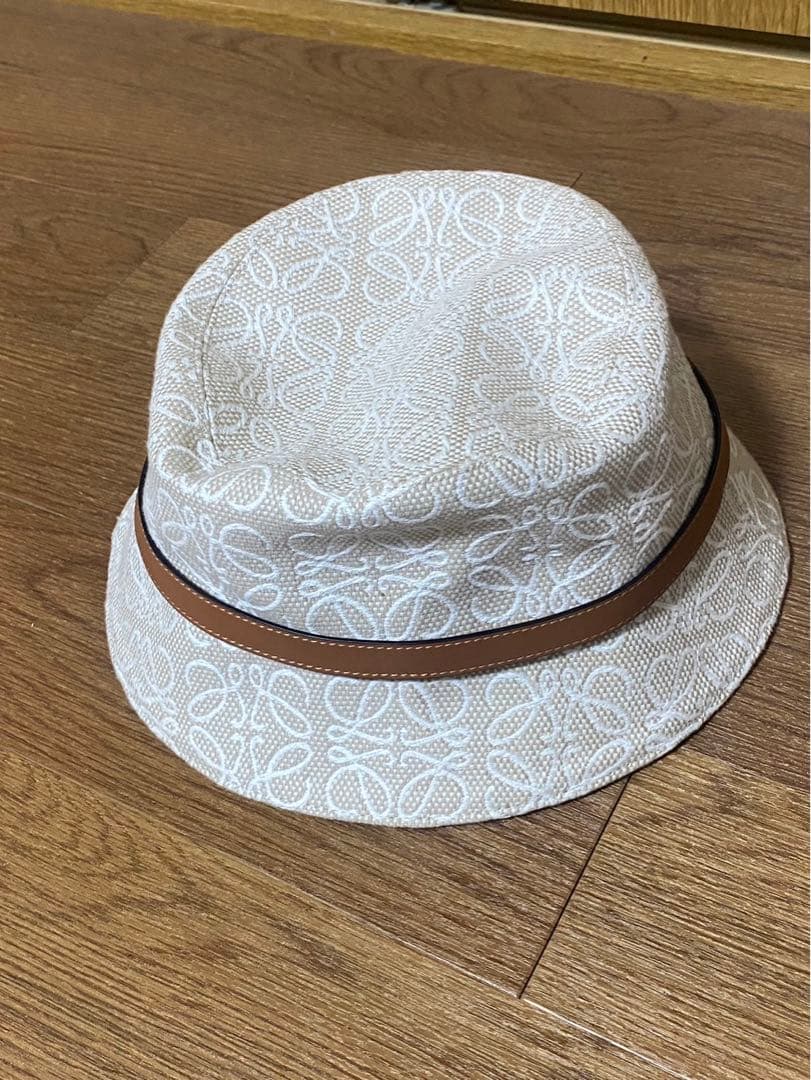 LOEWE バケットハット 59サイズ　リボン付きバケットハット　おしゃれ