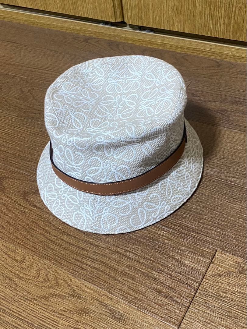 LOEWE バケットハット 59サイズ　リボン付きバケットハット　おしゃれ