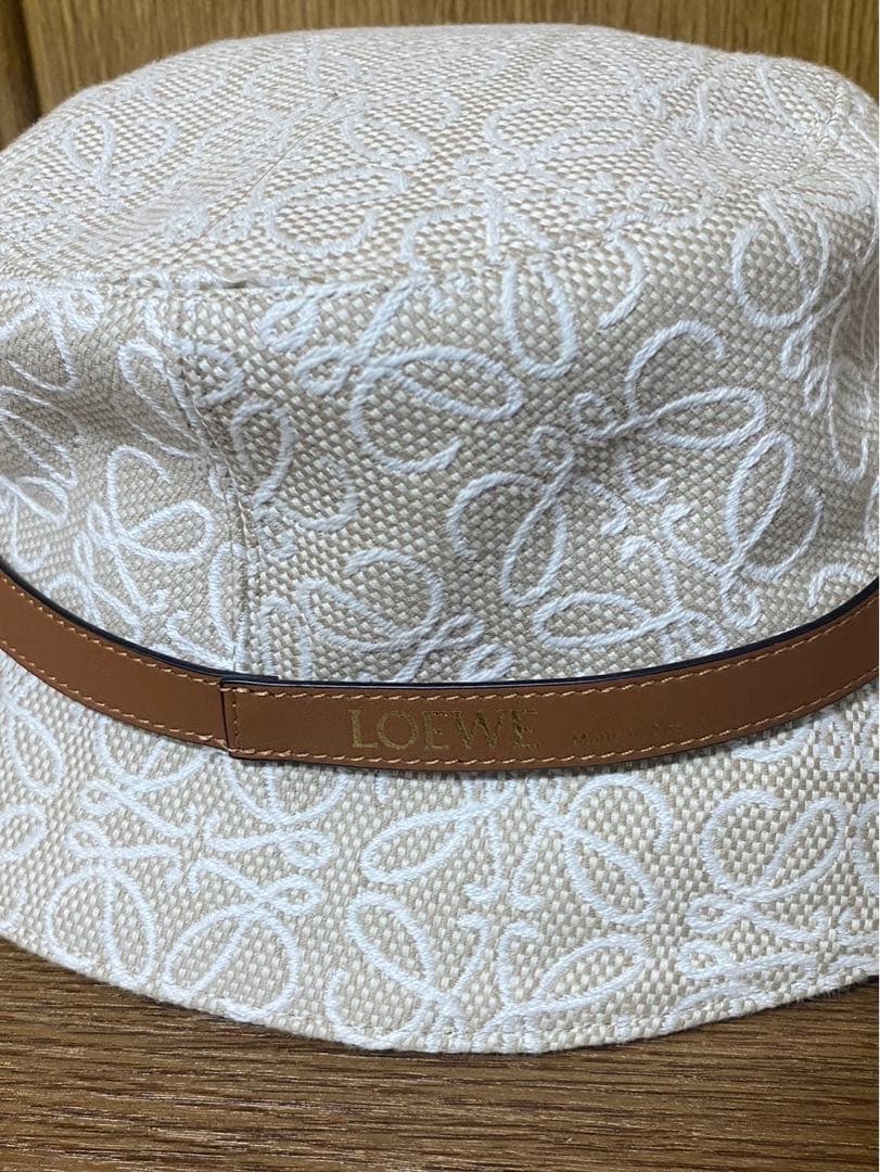 LOEWE バケットハット 59サイズ　リボン付きバケットハット　おしゃれ