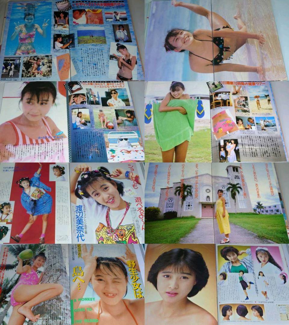 渡辺美奈代　超大量　236P ファイル　4冊　切り抜き　1986年〜1992年