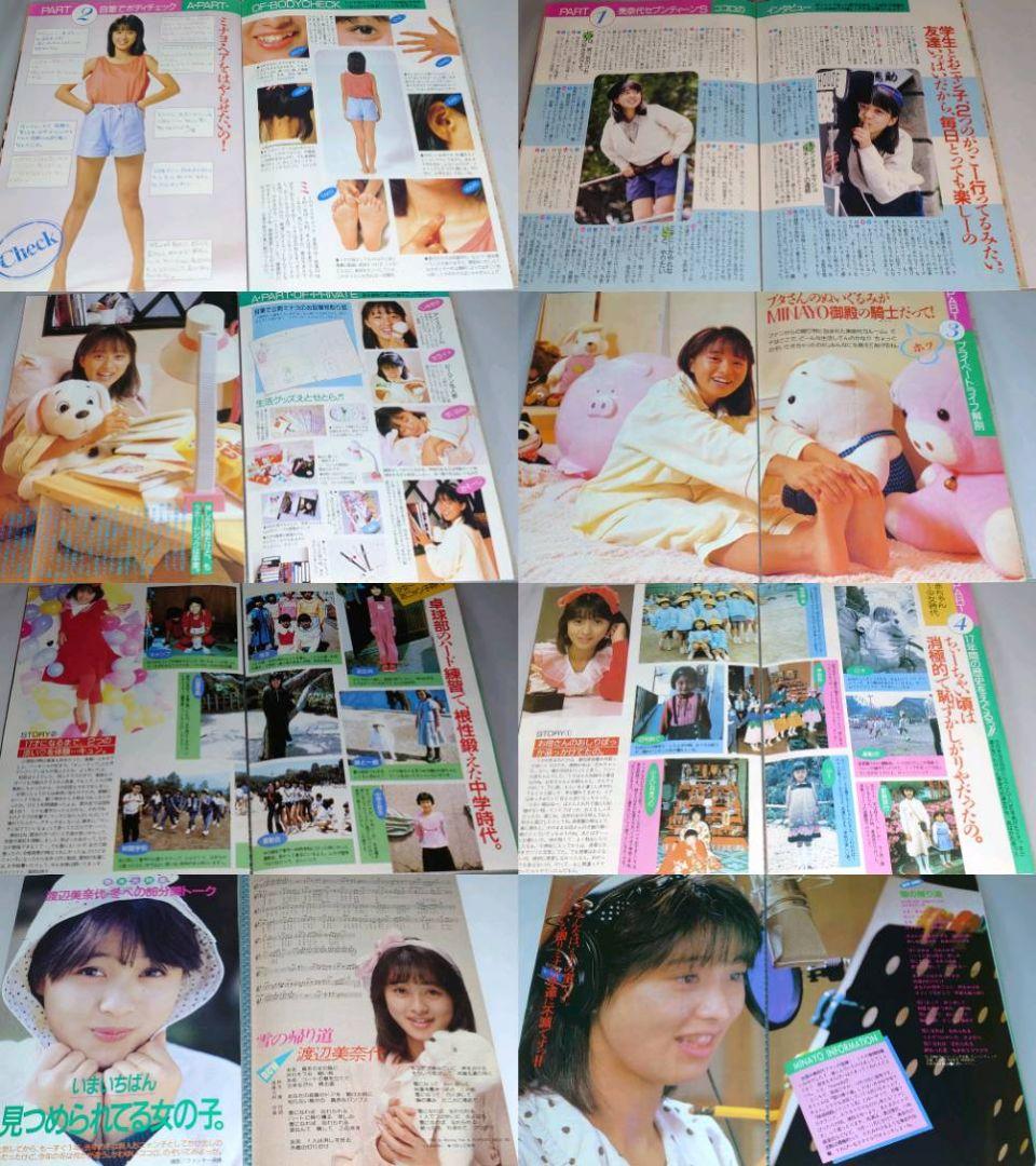 渡辺美奈代　超大量　236P ファイル　4冊　切り抜き　1986年〜1992年