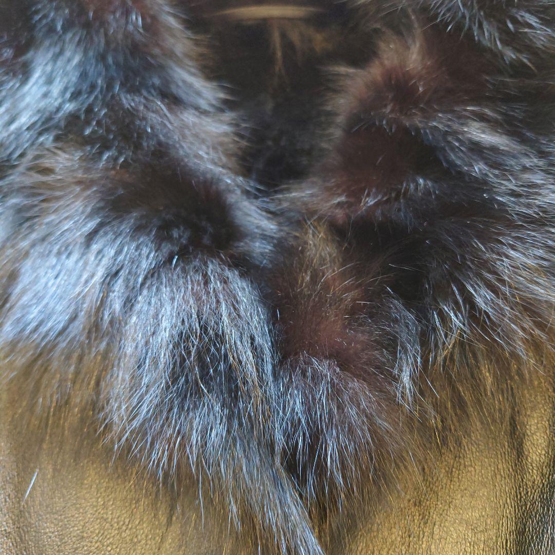 Y*5様 良品　Ines et Marechal リアルファーコート　ブラック