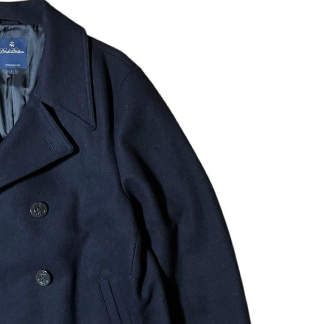 美品 Brooks Brothers ウール ピーコート ネイビー Lサイズ