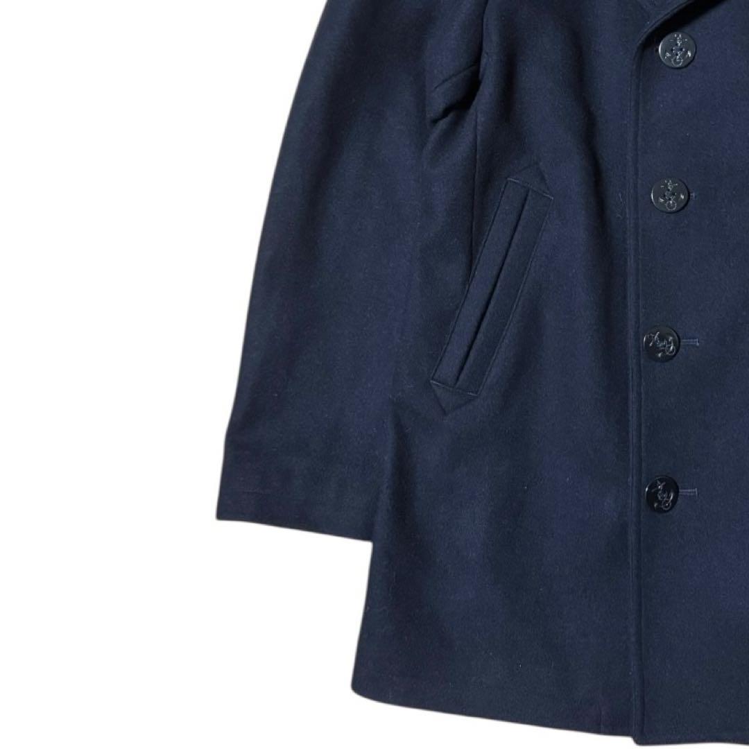 美品 Brooks Brothers ウール ピーコート ネイビー Lサイズ
