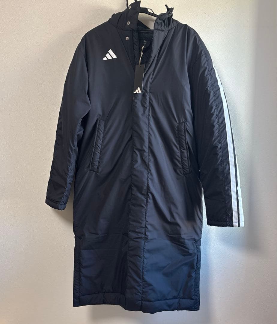 adidas KA1302 ブラック Lサイズ ベンチコート　内側ボア　新品　L