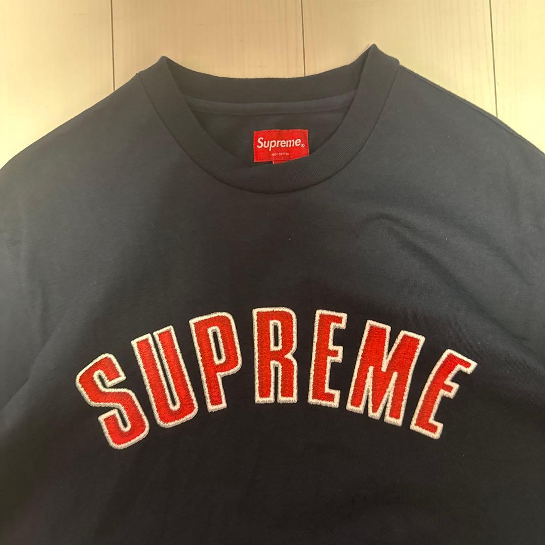 美品♡Supreme Tシャツ NewJeansハニ着用 ネイビー S