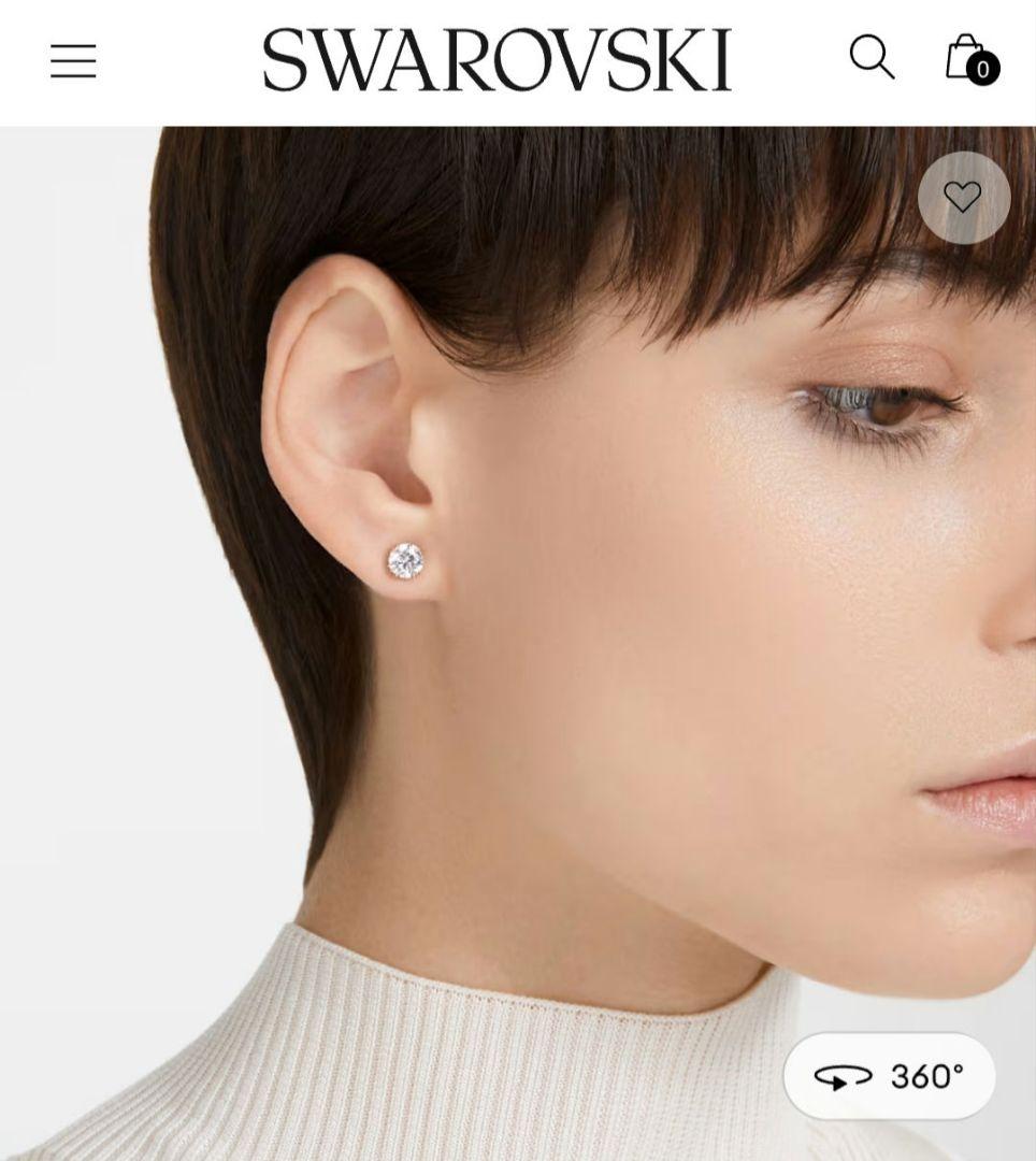 新品 保証書 SWAROVSKI Stilla ひと粒 ピアス スワロフスキー