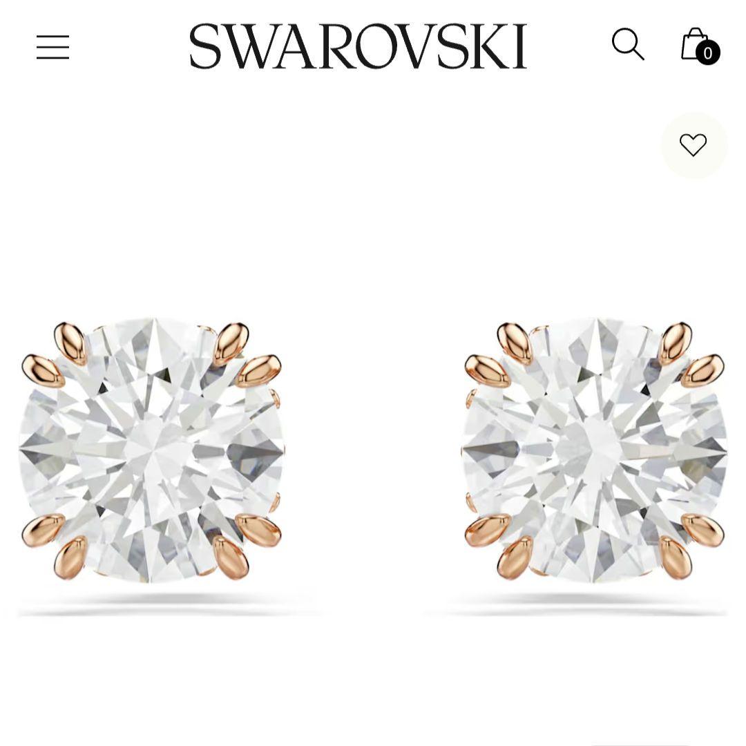 新品 保証書 SWAROVSKI Stilla ひと粒 ピアス スワロフスキー