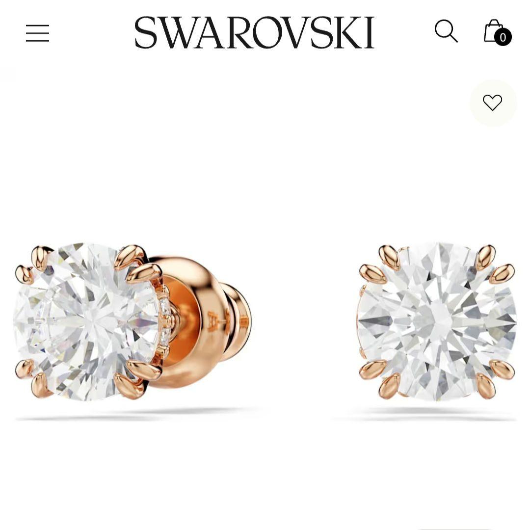 新品 保証書 SWAROVSKI Stilla ひと粒 ピアス スワロフスキー