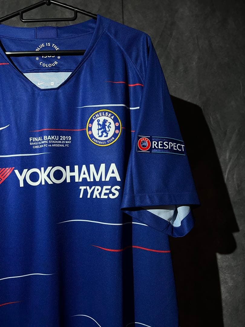 【正規品】アザール＃１０チェルシー１８／１９EL決勝仕様 (H)