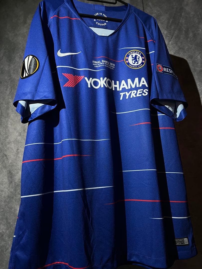 【正規品】アザール＃１０チェルシー１８／１９EL決勝仕様 (H)