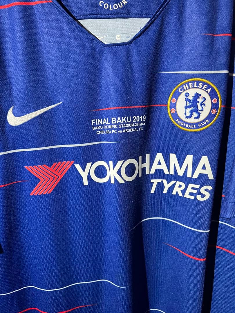 【正規品】アザール＃１０チェルシー１８／１９EL決勝仕様 (H)