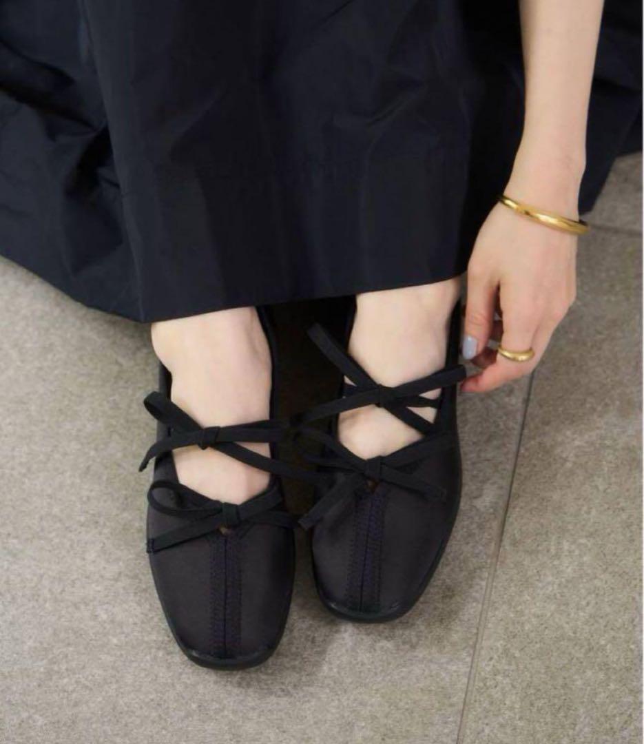 le talon ルタロン　ダブルリボンバレリーナ　23cm