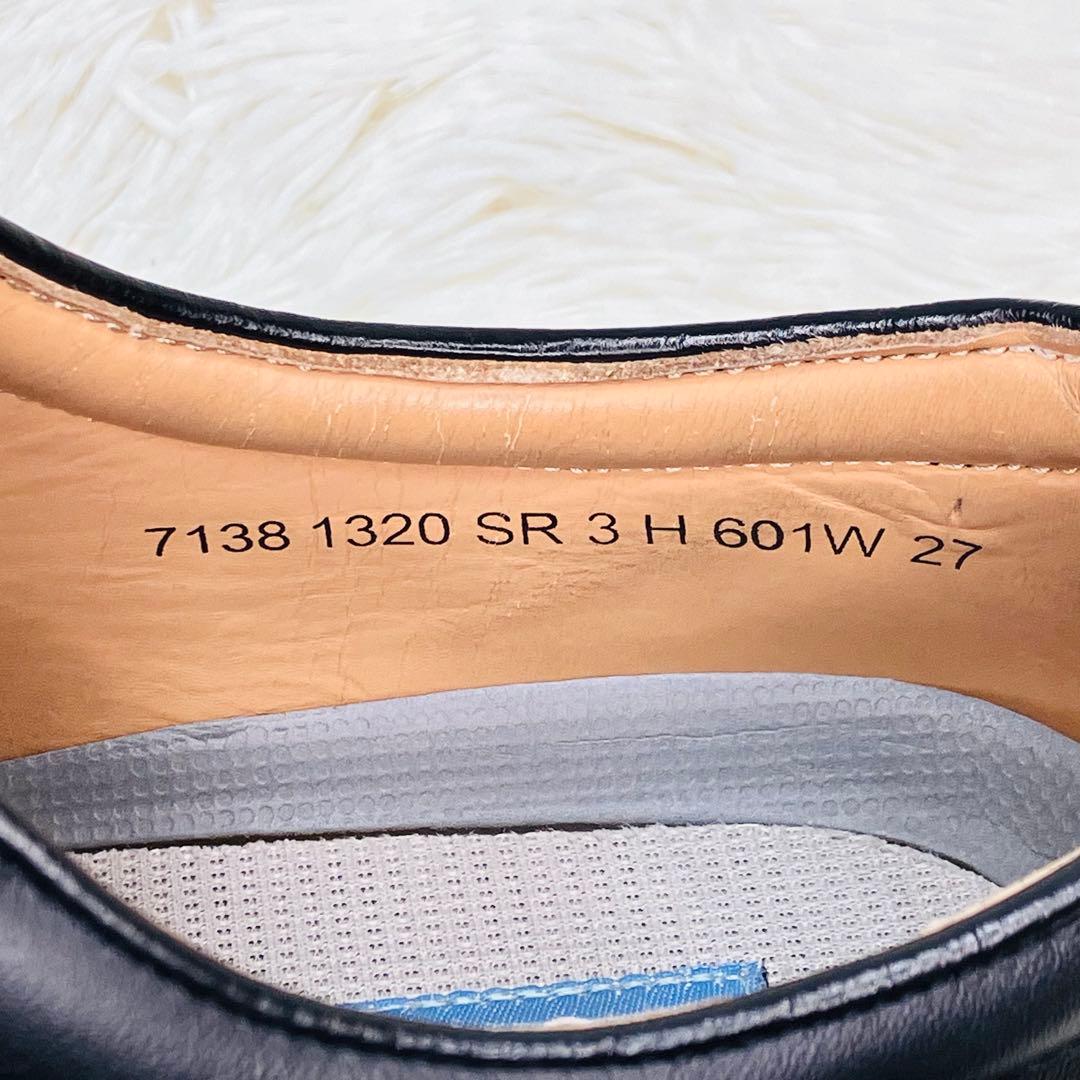 【美品】REGAL27㌢リーガルウォーカー 601W ストレートチップ ブラック