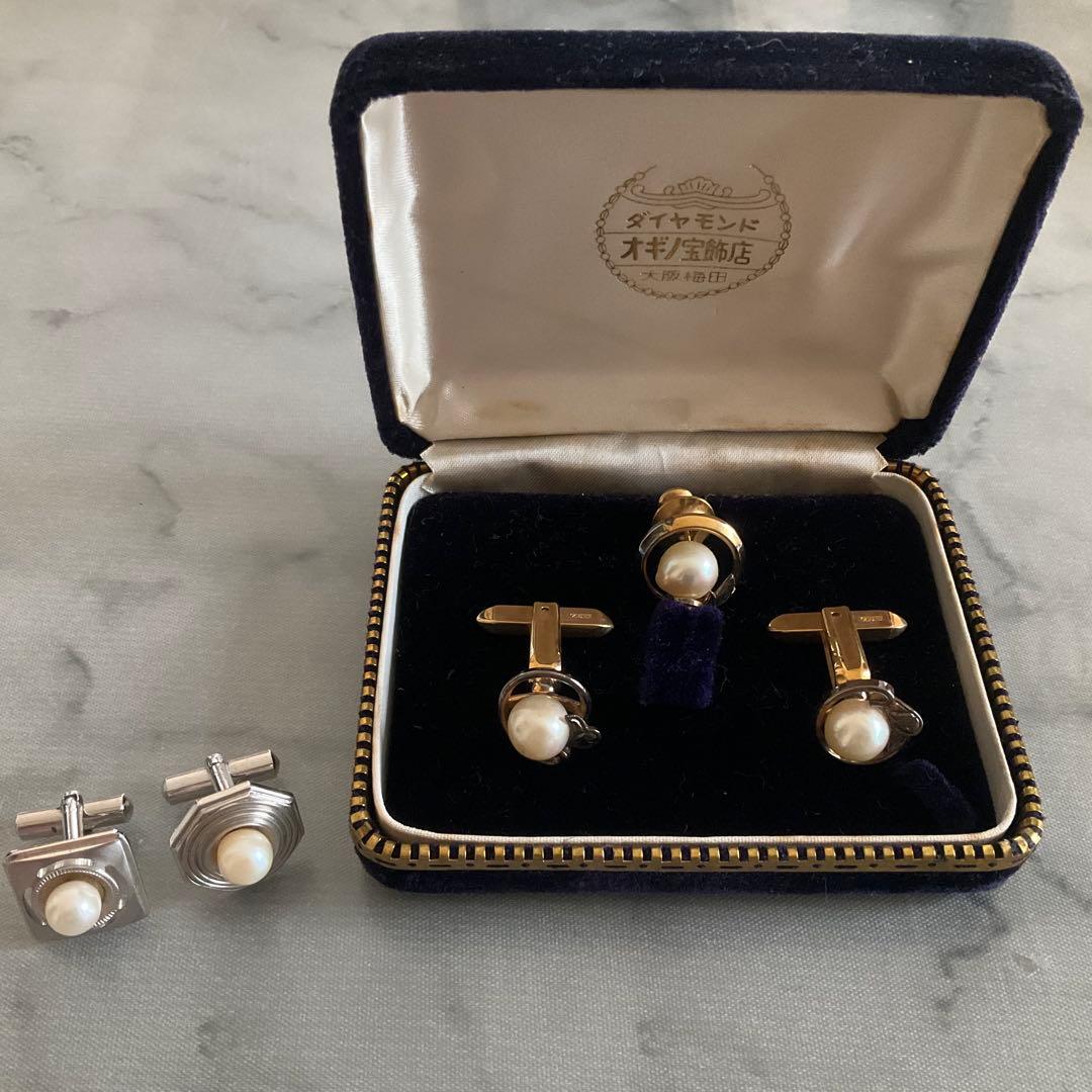 ネクタイピン カフスボタン おまとめ　菊花紋　ダンヒル　七宝焼(佐野登志子)他