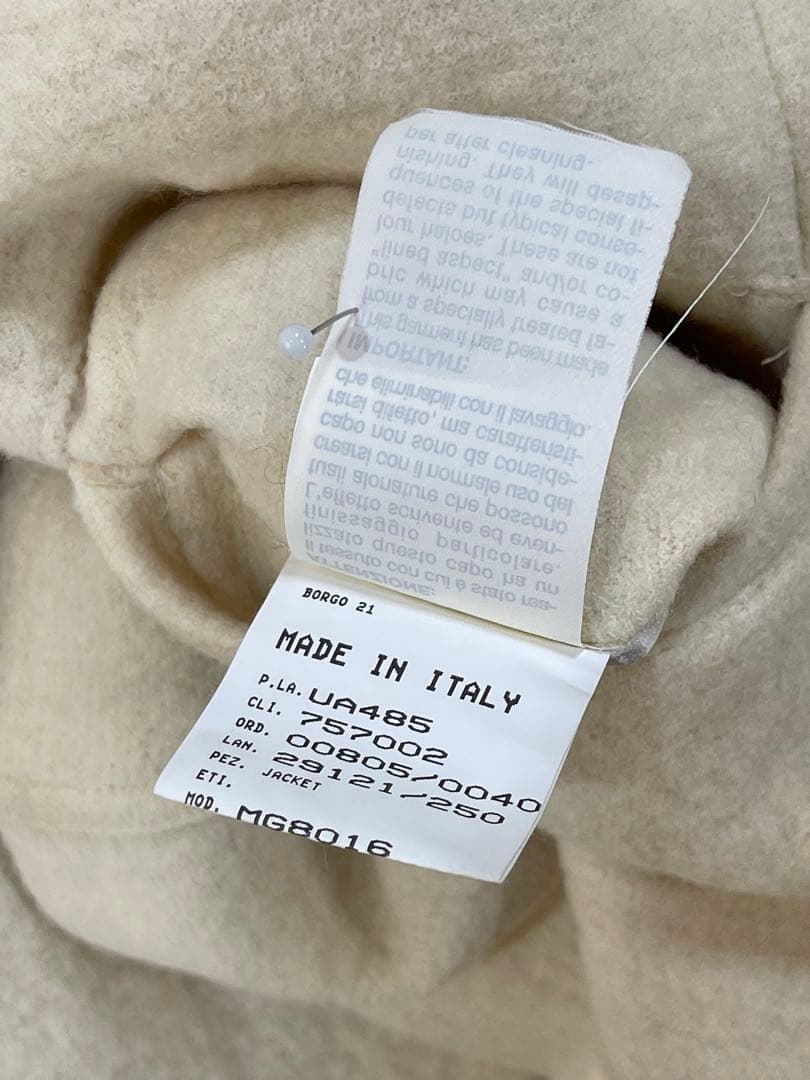 926 イタリー製 GIORGIO ARMANI 上質 厚手 ウール ジャケット